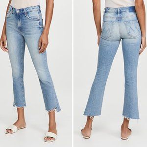 MOTHER The Insider Crop Step Fray Jeans in I Confess, 23, New